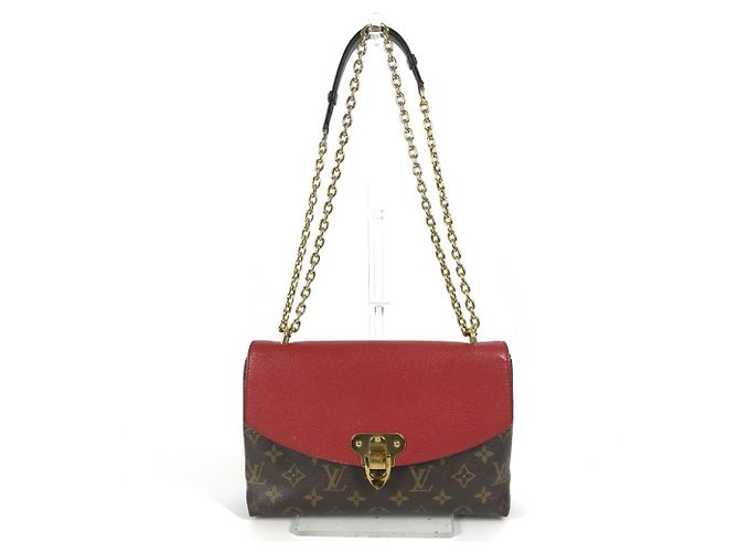 Bolso San Placide Monogram Louis Vuitton Castaño Roja
