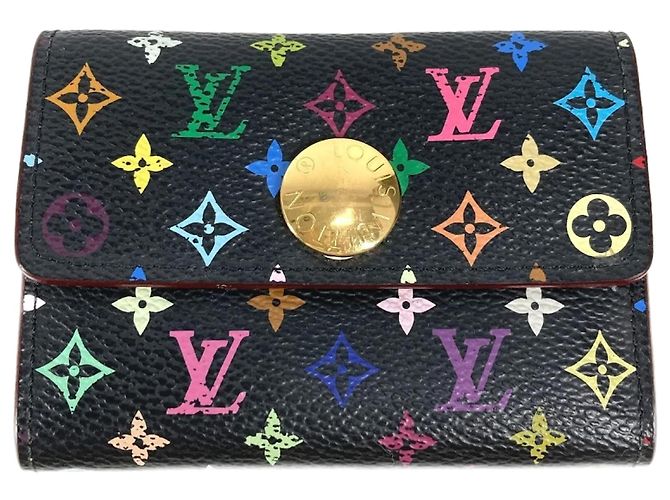 Louis Vuitton Monogram Multicolore Coin Purse Black
