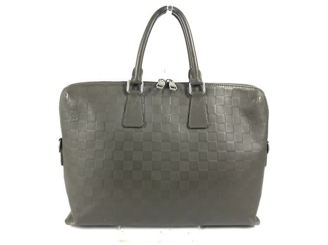 Bolsa Porta Documentos Dia Damier Infini Louis Vuitton Cinza