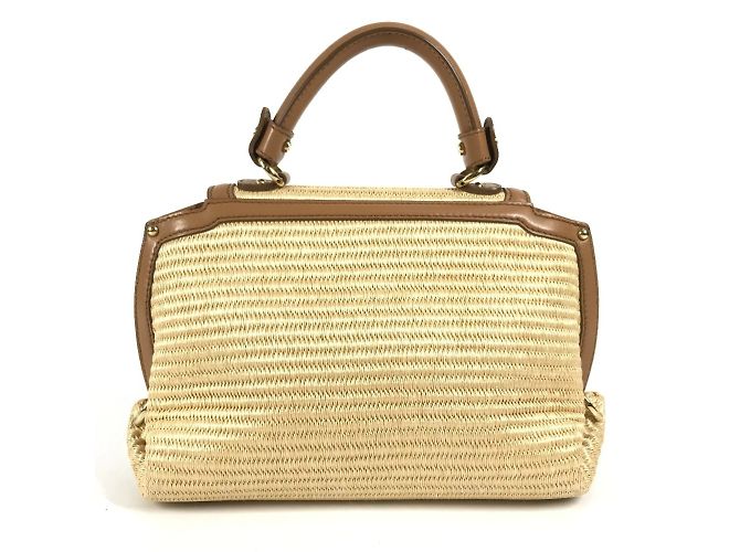 Bolsa 2WAY Sofia com logo Gancini da Salvatore Ferragamo Bege