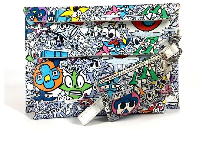 Borsa busta Trio Comic Monogram Louis Vuitton Multicolore