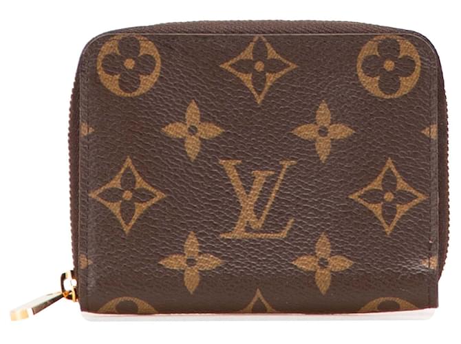 Louis Vuitton Brown Monogram Zippy Coin Purse Cloth  ref.2249913