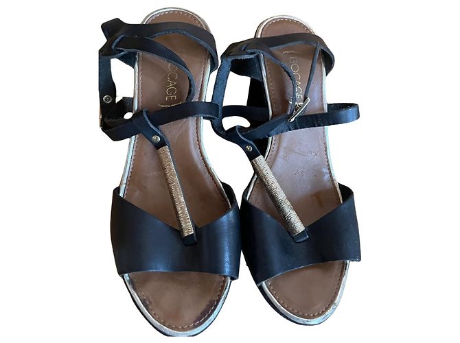 Autre Marque Bocage Absatzsandalen Schwarz