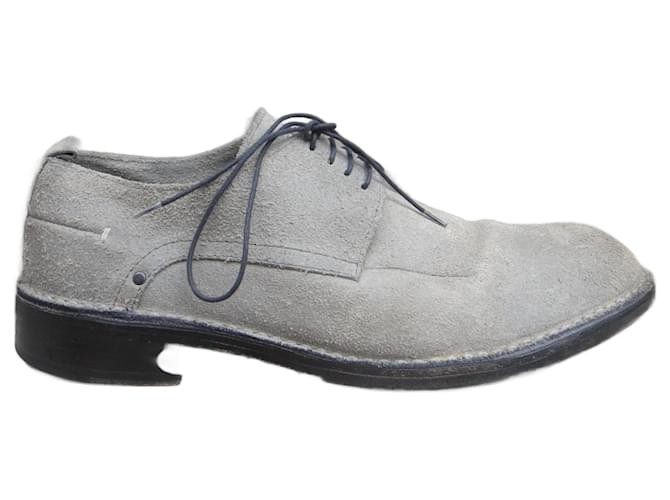 Costume National Lace ups Grey Nubuck  ref.2250783