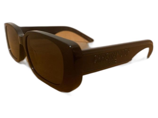 Christian Dior Wildior S2U Rectangular Sunglasses Black Acetate