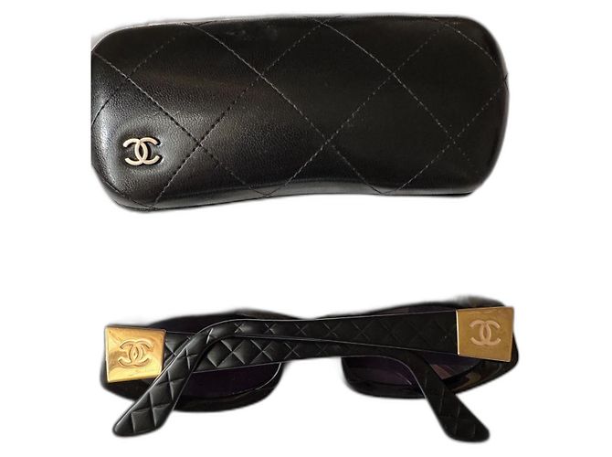 Cambon Occhiali da sole Chanel Nero D'oro
