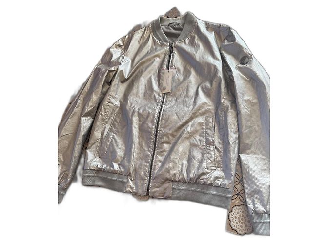Gianni Versace Neue Versace-Jacke mit Etikett Silber