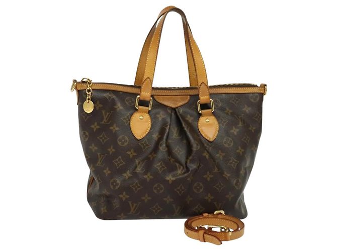 LOUIS VUITTON Borsa Tote Monogram Palermo PM M40145 LV Auth MX407 Monogramma