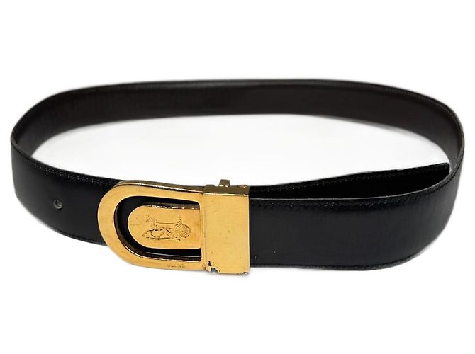 Céline Vintage Celine Ledergürtel braun