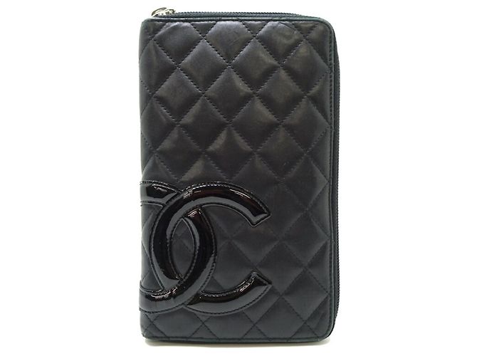 Chanel Cambon Line Long Wallet Black