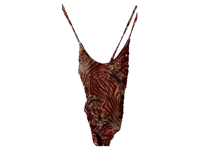 Maiô de uma peça Guess com lantejoulas Multicor