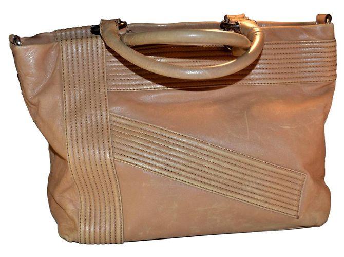Bolsa Max Mara de couro marrom