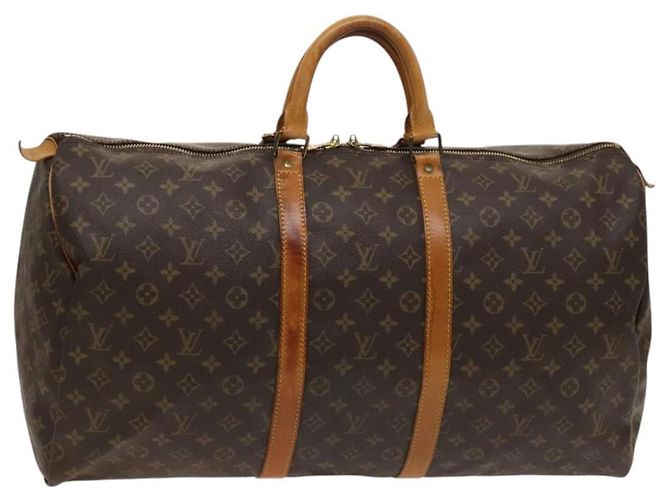 LOUIS VUITTON Monogram Keepall 55 Bolsa Boston M41424 LV Auth 123436 Monograma