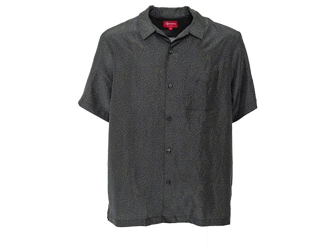 Supreme Camicia in seta leopardata suprema Multicolore