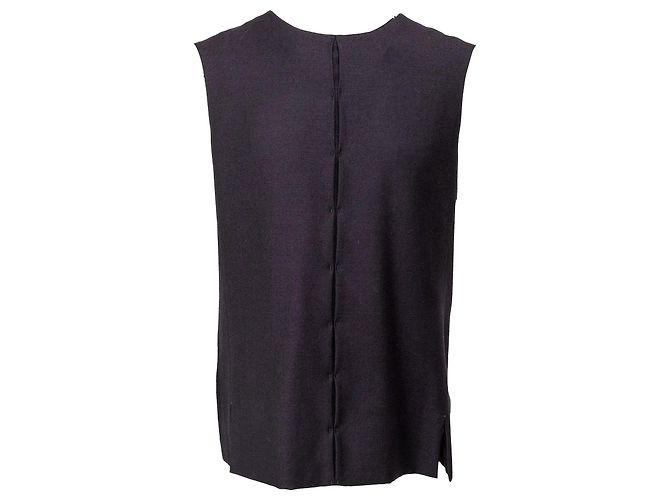 Jil Sander Wool Blend T-Shirt Navy Blue