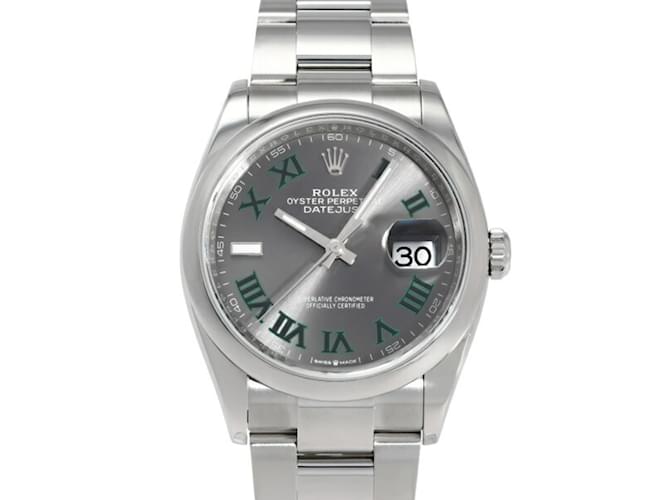 Rolex Datejust 36 Slate Green Roman Dial Watch  ref.2254797
