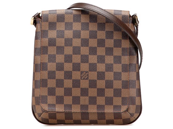 Louis Vuitton Musette Salsa em Damier Ébène marrom com alça longa