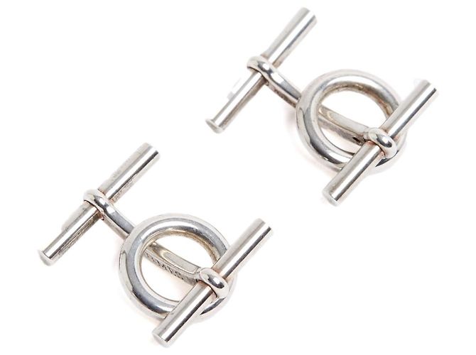 Hermès Anchor Chain Sterling Silver Cufflinks Hermes Sold out Silvery