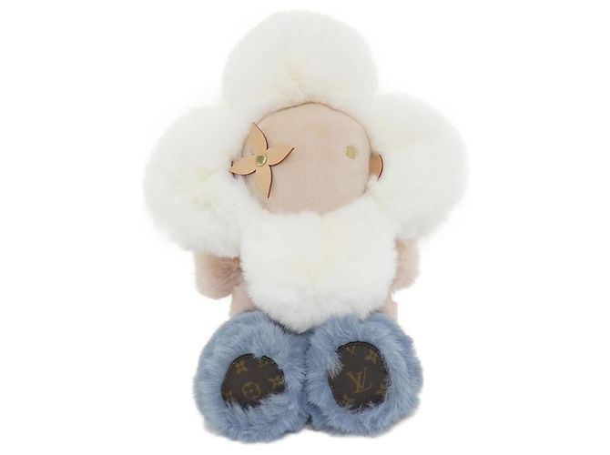 Doudou Vivienne en peluche Louis Vuitton Blanc Bleu Beige