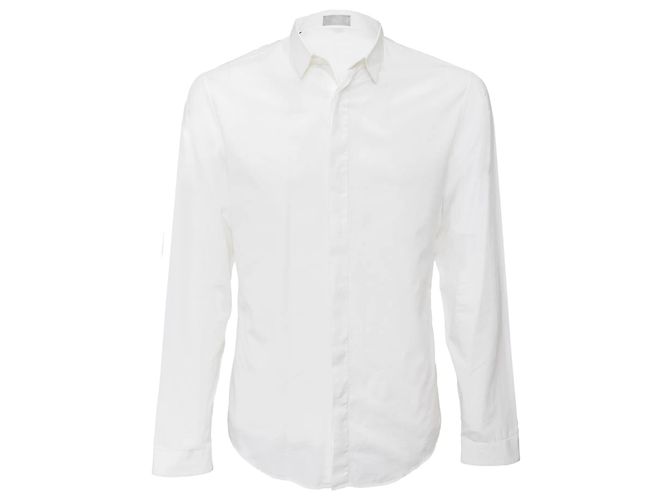 Camicia Dior in cotone bianca Bianco 