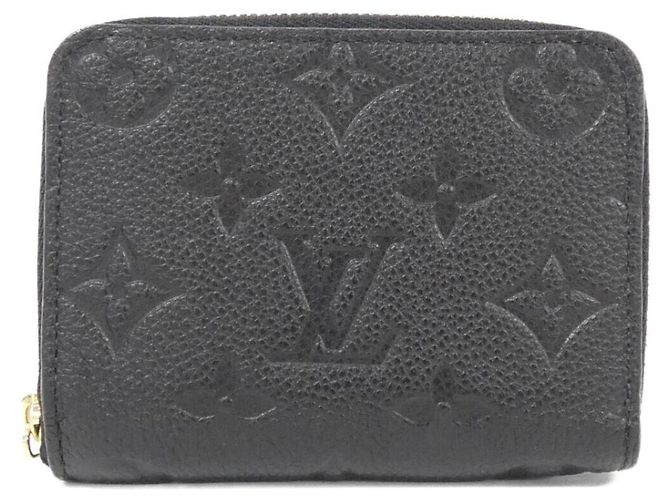 Louis Vuitton Monogram Empreinte Zippy Coin Purse Black