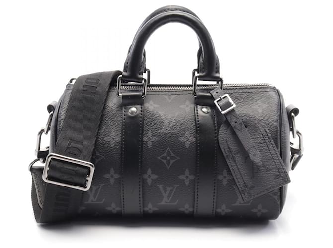 Louis Vuitton Keepall Bandouliere 25 Handbag M46271 Black Cloth  ref.2256747