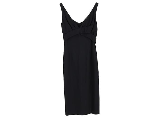 Alexander McQueen Sheath Dress in Black Viscose Silk  ref.2256864