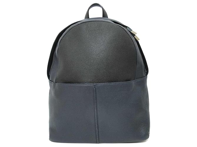 Christian Dior Dior Homme Leather Backpack Dark Navy Blue  ref.2257495