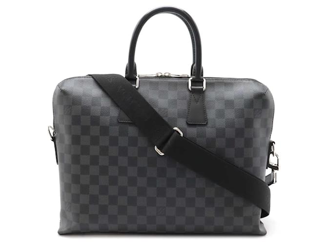Louis Vuitton Damier Graphite PDJ 2way Briefcase N48224 Black Cloth  ref.2257900
