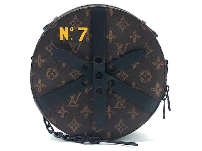 Louis Vuitton Monogram Wheel Box Shoulder Bag Brown Cloth  ref.2257937