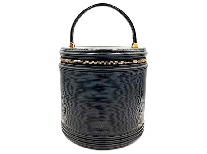 Louis Vuitton Cannes Epi Handbag Black Leather  ref.2258129