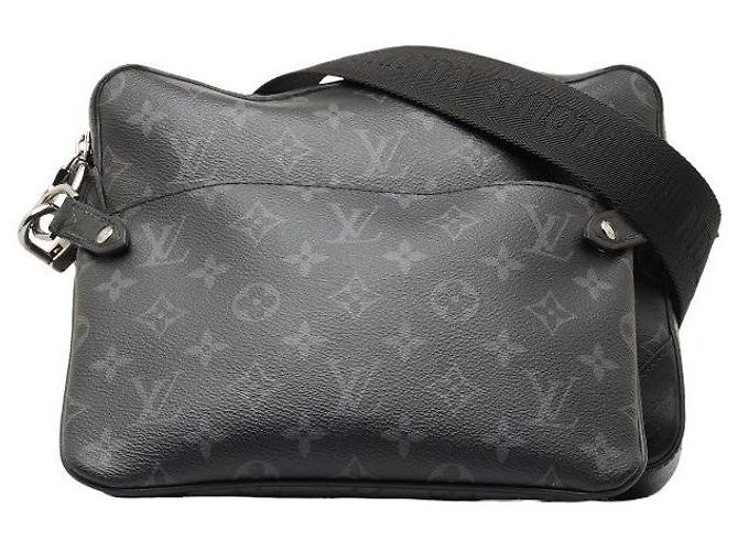 Trio Messenger Schultertasche Monogram Eclipse Reverse Louis Vuitton M69443 Schwarz