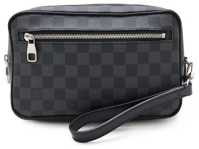 Louis Vuitton Damier Graphite Pochette Kasai 2way bag N41664 Black Cloth  ref.2260035