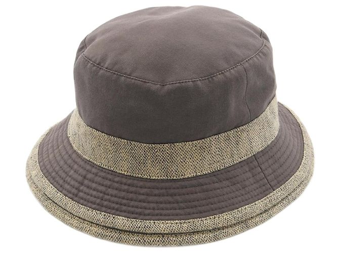Hermès Sombrero de algodón Hermes Castaño