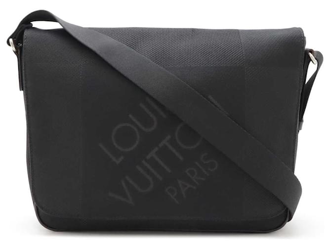 Louis Vuitton Damier Geant Petit Messager Shoulder Bag M93618 Black Cloth  ref.2260397