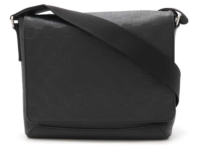 Louis Vuitton Damier Infini District PM Shoulder Bag N41033 Black Leather  ref.2260407