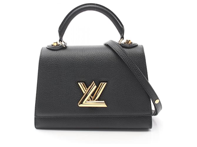 Louis Vuitton Leather Twist One Handle PM Bag M57093 Black  ref.2261522