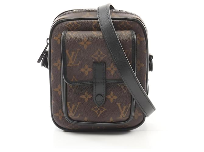 Louis Vuitton Monogram Macassar Christopher Shoulder Bag M69404 Brown Cloth  ref.2261985