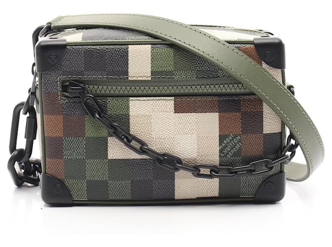 Louis Vuitton Mini Soft Trunk Shoulder Bag M24581 Green Cloth  ref.2262698