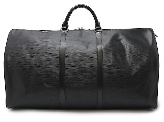 Louis Vuitton Epi Keepall Travel Bag M42942 Black Leather  ref.2263201