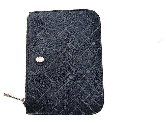 Clutch Trussardi in pelle blu