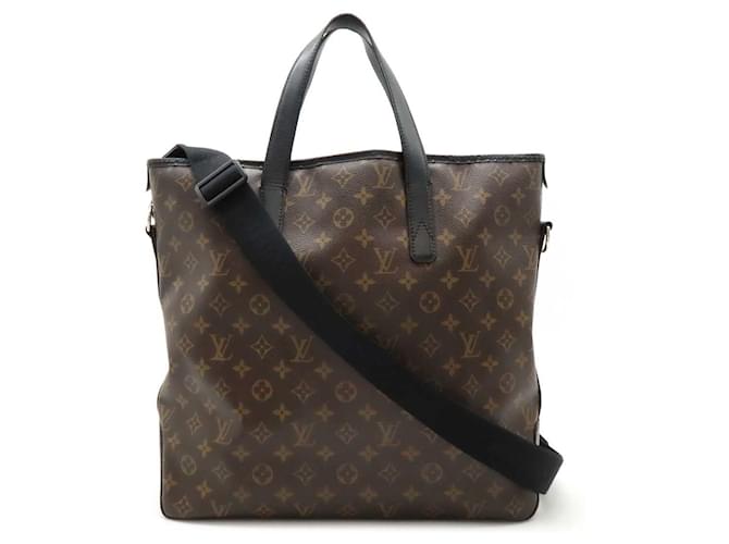 Louis Vuitton Monogram Macassar Davis 2way Tote Bag M56708 Brown Cloth  ref.2263327