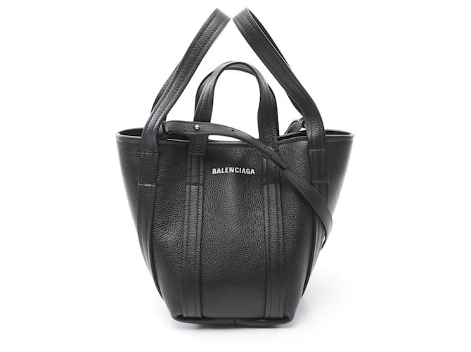 Balenciaga Leather Everyday XS North South Handbag 67279315YUN1090 Black  ref.2264159