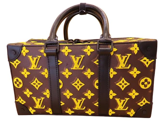 Louis Vuitton Monogram Speedy Soft Trunk 2way Bag M45025 Brown Cloth  ref.2265394