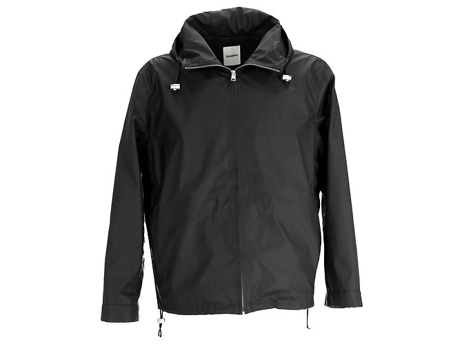 Sandro Technical Fabric Jacket in Black Polyester
