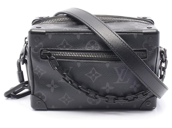 Louis Vuitton Mini Soft Trunk Monogram Shoulder Bag Black Cloth  ref.2265861