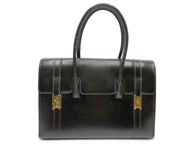 Hermès Borsa in pelle box calf nera Hermes Drag 30 Nero