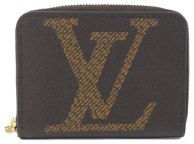 Louis Vuitton Monogram Giant Zippy Coin Purse Brown Cloth  ref.2266557