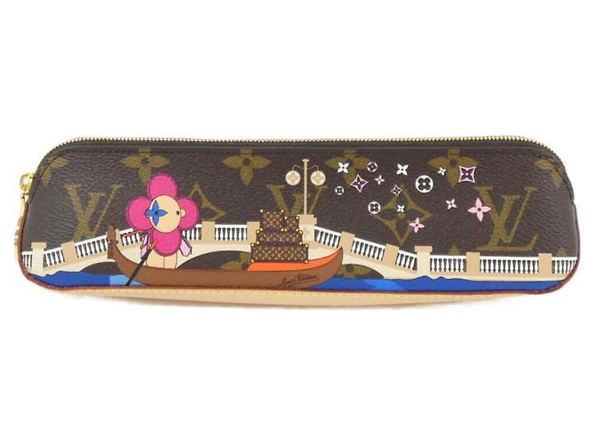 Louis Vuitton Monogram Truth Elisabeth GI0413 Pen Case Brown