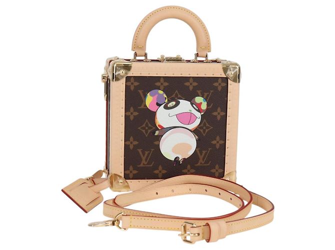 LOUIS VUITTON Monogram Panda LV �~ TM Mini Square Trunk Bag M13127 Auth BA2353SM Monograma